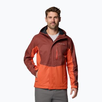 Pánska bunda do dažďa Columbia Pouring Adventure III spice/tuscan