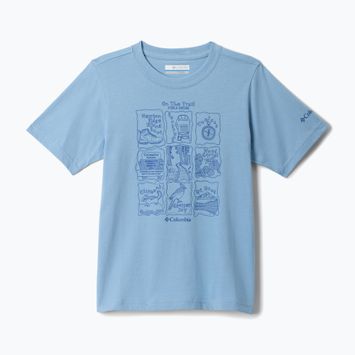 Detské tričko Columbia Valley Creek Graphic ripple blue/hike guide