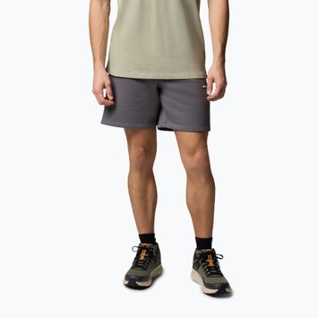 Pánske trekingové šortky Columbia Meridian Creek city grey/heather