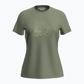Dámske trekingové tričko Icebreaker Merino 150 Tech Lite SS Tee Van Camp lichen