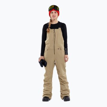 Dámske snowboardové nohavice Volcom Swift Bib Overall khaki