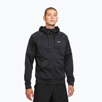 Pánska tréningová mikina Nike Therma Fit Full-Zip black/black/white