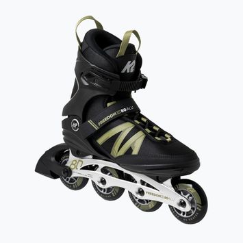 Pánske korčule K2 Freedom III 8 Alu black-green 3H61.1.1.85
