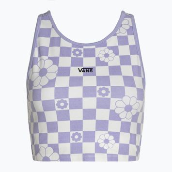 Dámske nohavice Vans Longline Racerback Bralette Kvetinový šachovnicový/sladký levanduľový top