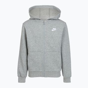 Detská mikina Nike Sportswear Club Fleece dark grey heather/base grey/white