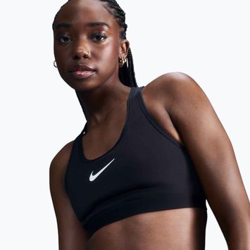 Športová podprsenka Nike Swoosh High Support black/iron grey/white