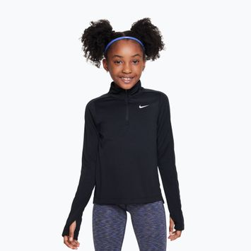 Detské tréningové tričko s dlhým rukávom Nike Dri-Fit 1/4 Zip black/white