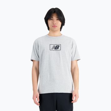 Pánske tričko New Balance Essentials Logo v šedej farbe