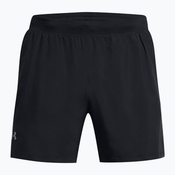 Pánske šortky na behanie Under Armour Launch 5" black/black/reflective