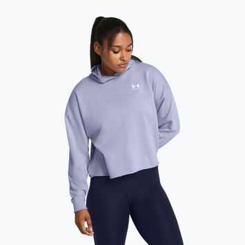 Under Armour dámska tréningová mikina Rival Terry OS Hoodie celeste/white