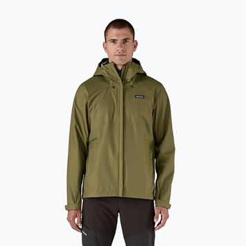 Pánska bunda do dažďa Patagonia Torrentshell 3L Rain tent green