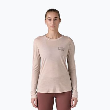 Dámske tričko longsleeve Patagonia Cap Cool Merino Blend Graphic imagine moon: solstice purple