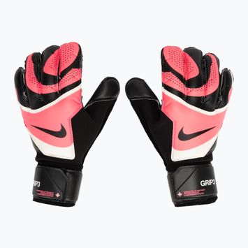 Brankárske rukavice Nike Grip 3 black/sunset pulse