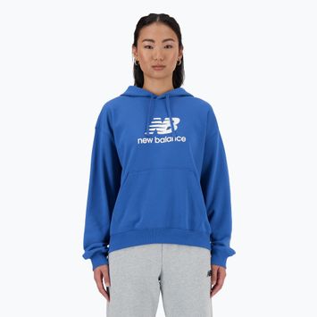 Dámska mikina New Balance French Terry Stacked Logo Hoodie blueagat