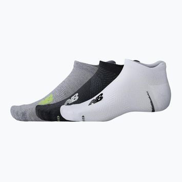 Ponožky New Balance Running Repreve No Show Tab  3 páry šedé/biele/čierne