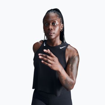 Dámske bežecké tielko Nike AeroSwift Dri-Fit ADV Cropped Tank Top black/white