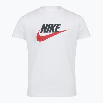 Detské tričko Nike Sportswear white/obsidian/university red