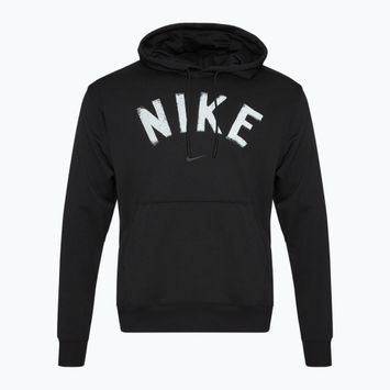 Pánska športová mikina Nike Swoosh Dri-Fit Fitness Hoodie black/black/white