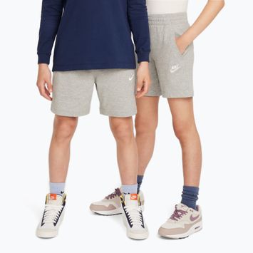 Detské šortky Nike Sportswear Club 6" dark grey heather/white