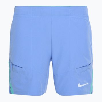 Pánske tenisové šortky Nike Court Advantage Dri-FIT 7" royal pulse/ green frost/ white