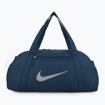 Dámska tréningová taška Nike Gym Club 24 l armory navy/ armory navy/ metallic silver