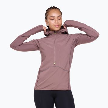 Dámska bežecká mikina HOKA Sky Glow Half Zip smokey quartz