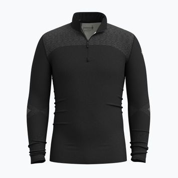 Pánska termo mikina Smartwool Intraknit Thermal Merino Base Layer 1/4 Zip black/white