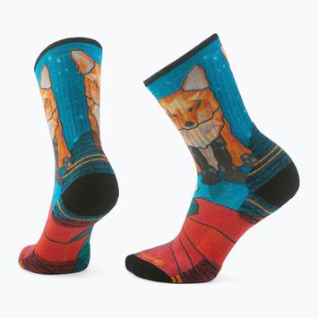 Dámské ponožky Smartwool Hike Targeted Cushion Geo Fox Print Crew capri