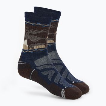 Ponožky Smartwool Hike Light Cushion Mid Crew gaštanové