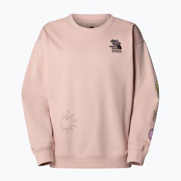Mikina The North Face Mountain Cleanup Over pink moss