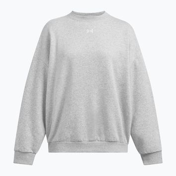 Dámska mikina Under Armour Rival Fleece OS Crew mod gray light heather/white