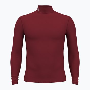 Pánsky Longsleeve  Under Armour Elite Mock CG kardinal/metalická strieborná