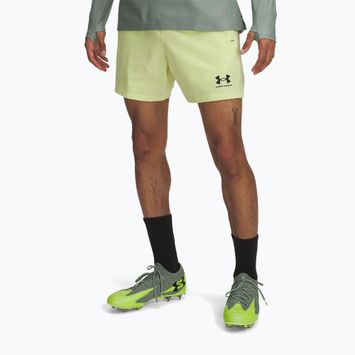 Pánske futbalové šortky Under Armour Challenger Pro Woven sonic yellow/black