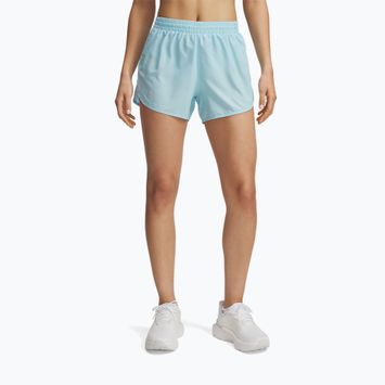 Dámske bežecké šortky Under Armour Fly By 3" s potlačou čierna / reflexná