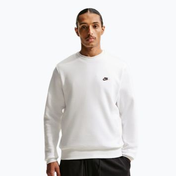 Pánska mikina Nike Club Fleece Crew white/black