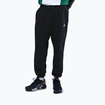Pánske nohavice Nike Club Cuffed Brushed black/black/white