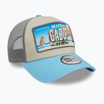 Šiltovka New Era Licencia Plate Los Angeles Trucker light beige