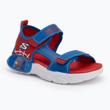 Detské sandále SKECHERS Creature Splash modré/červené