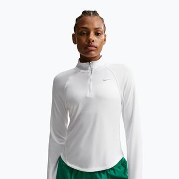 Dámske bežecké tričko s dlhým rukávom Nike Tempo Swoosh Run Dri-Fit 1/4-Zip white/black
