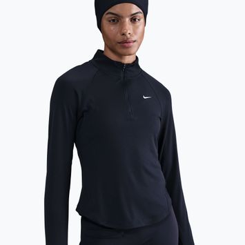 Dámske bežecké tričko s dlhým rukávom Nike Tempo Swoosh Run Dri-Fit 1/4-Zip black/white