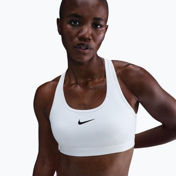 Športová podprsenka Nike Swoosh Medium Support white/black