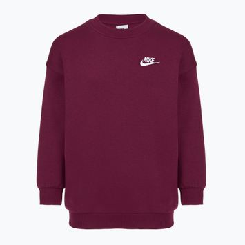 Detská mikina Nike Sportswear Club Fleece burgundy/white