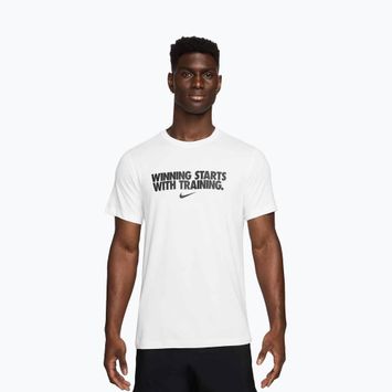 Pánske tričko Nike Dri-Fit Winning white/black