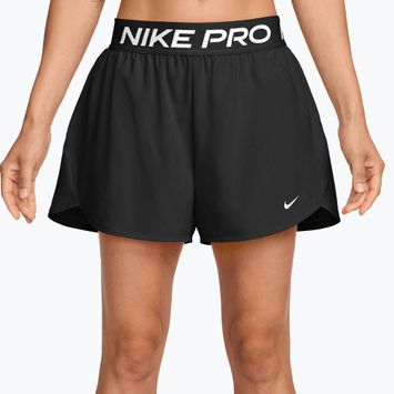 Dámske tréningové šortky Nike Pro Dri-Fit Mid-Rise Brief-Lined 3" black/white