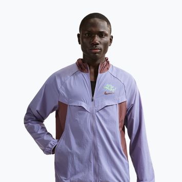 Pánska bežecká bunda Nike Fly Nike Stride iron purple/tattoo