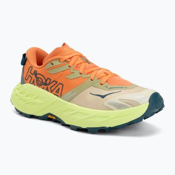 Dámske bežecké topánky HOKA Speedgoat 7 persimmon/neon yuzu