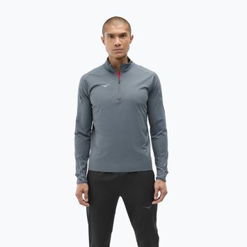 Pánska bežecká mikina HOKA GlideTech Quarter Zip faded navy
