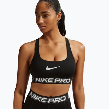 Fitness podprsenka Nike Pro Light Support Non Padded black/white/metallic silver