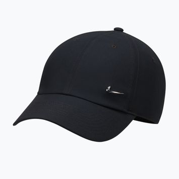 Šiltovka Nike Dri-Fit Club Unstructured Metal Swoosh 2026 black/metallic silver