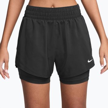 Dámske šortky Nike One Dri-Fit High-Waisted 3" 2In1 black/white
